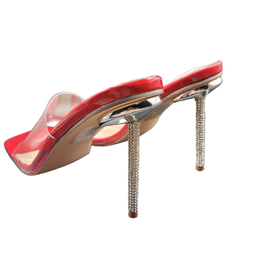 Bella Marie Red Stiletto Heels Size 8.5